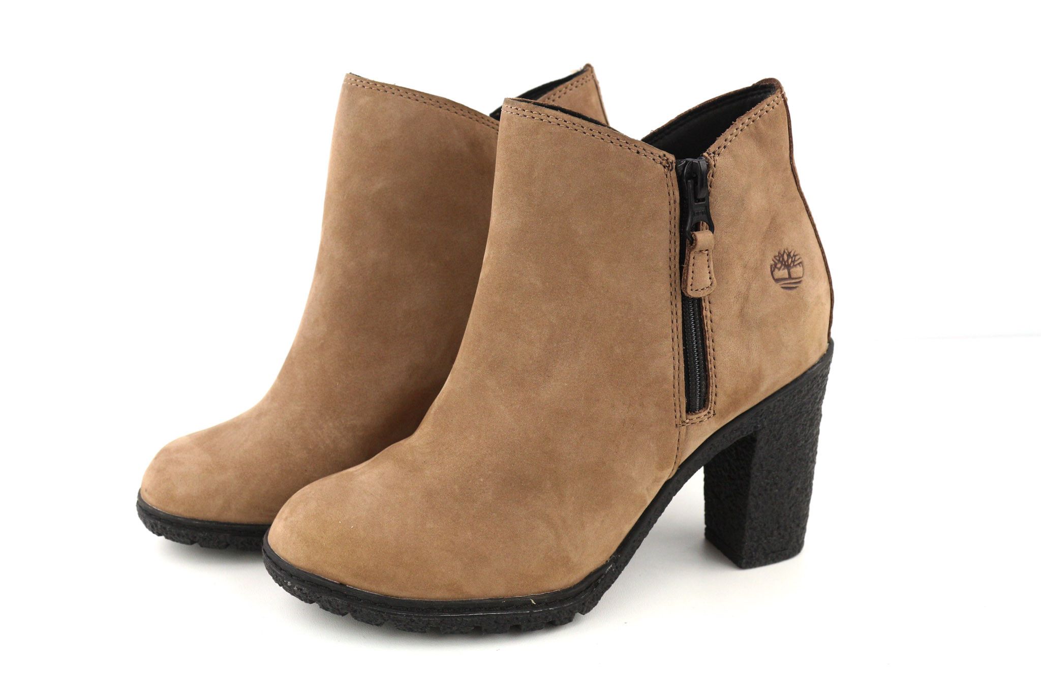 Timberland A2JJK-A6034 EU36/37 Brown Leather Ankle Heels Shoes 80862 Size US 5 / IT 35 - 4 Thumbnail