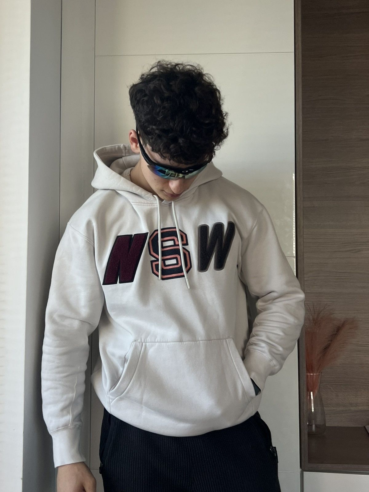 Nike ‼️Nike NSW Flanel Teddy Logo Rare Oversize Hoodie‼️ Size US S / EU 44-46 / 1 - 13 Thumbnail