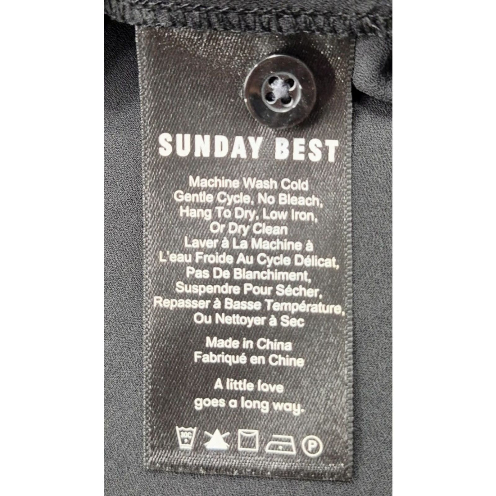 Vintage Sunday Best Blouse Shirt Womens Large Black Button Up Peter Pan Collar 90s California Classic Retro USA Mens? Size L / US 10 / IT 46 - 6 Thumbnail