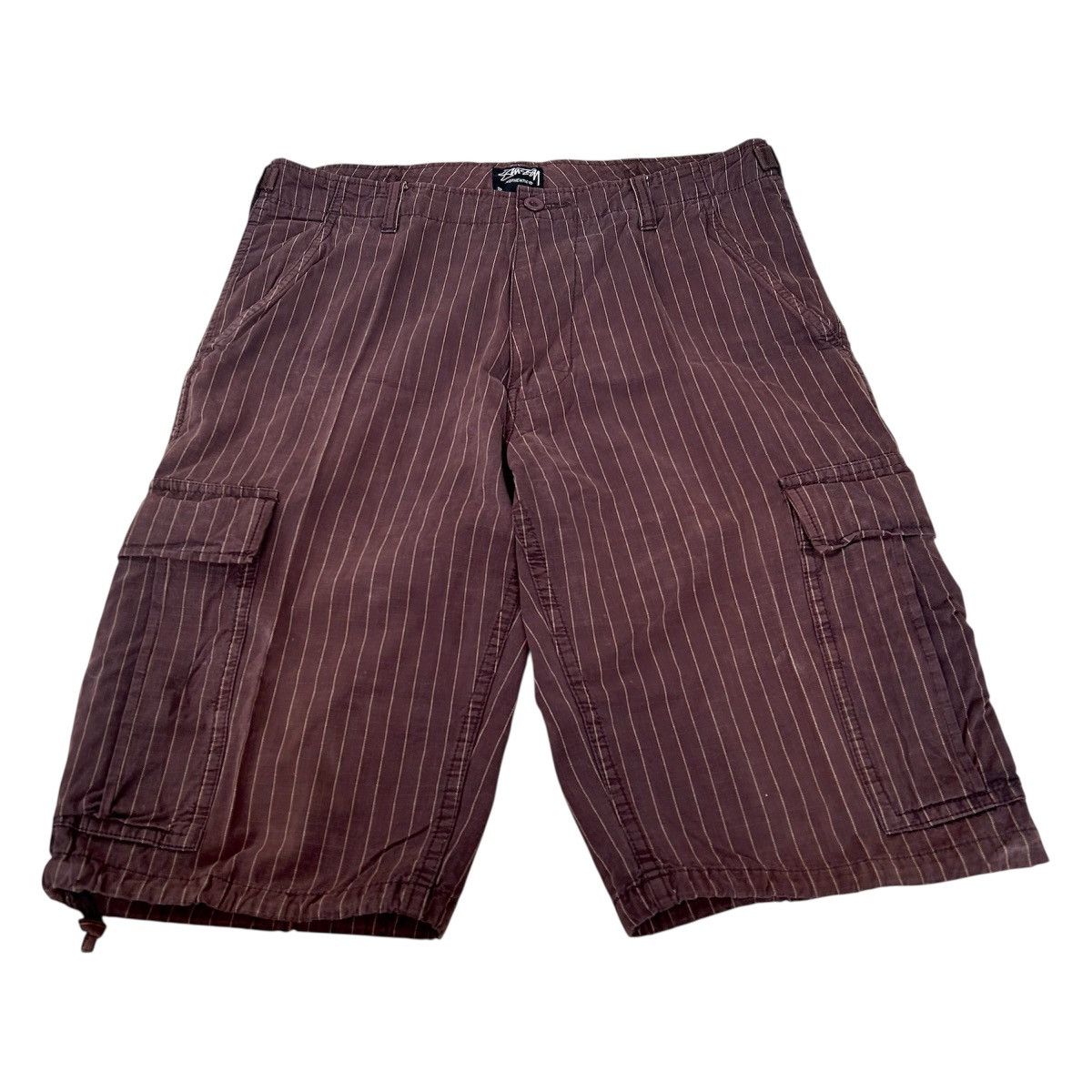 Stussy Vintage Shortpants Cargo Stussy Stripe Size US 33 - 4 Thumbnail