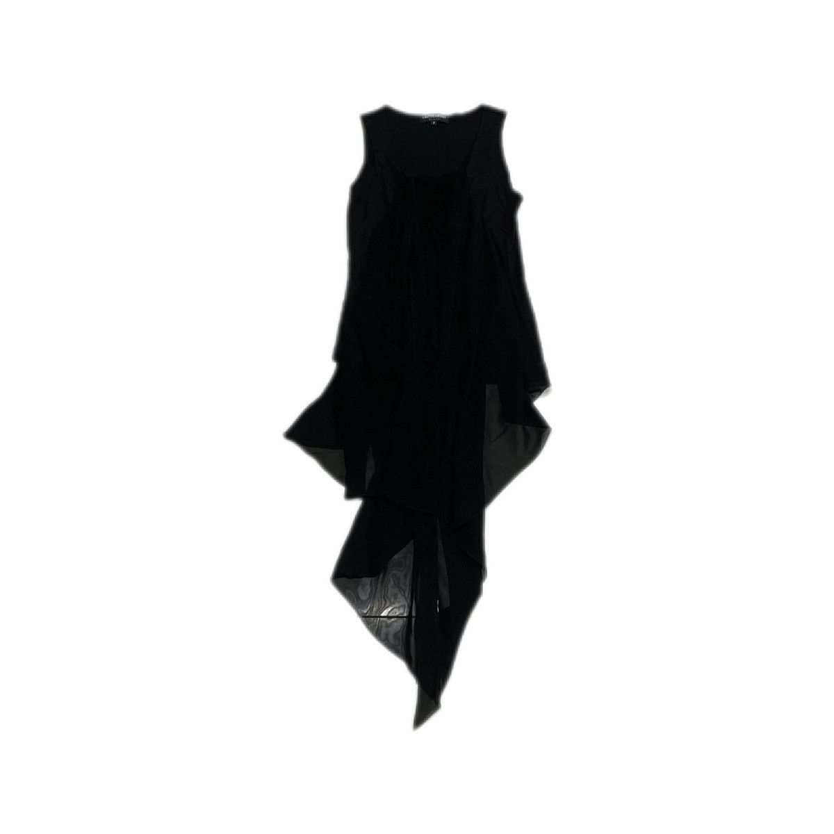 Designer × Japanese Brand 🔥Y2K Lautreamont Double Layer Ruffled Asymmetric Dress Size S / US 4 / IT 40 - 2 Thumbnail