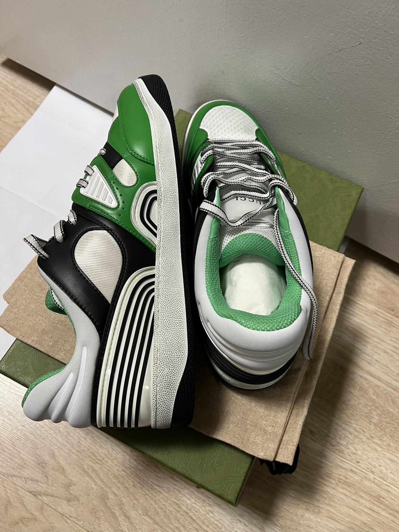 Gucci MEN Gucci Basket Green Demetra Size US 13 / EU 46 - 4 Thumbnail
