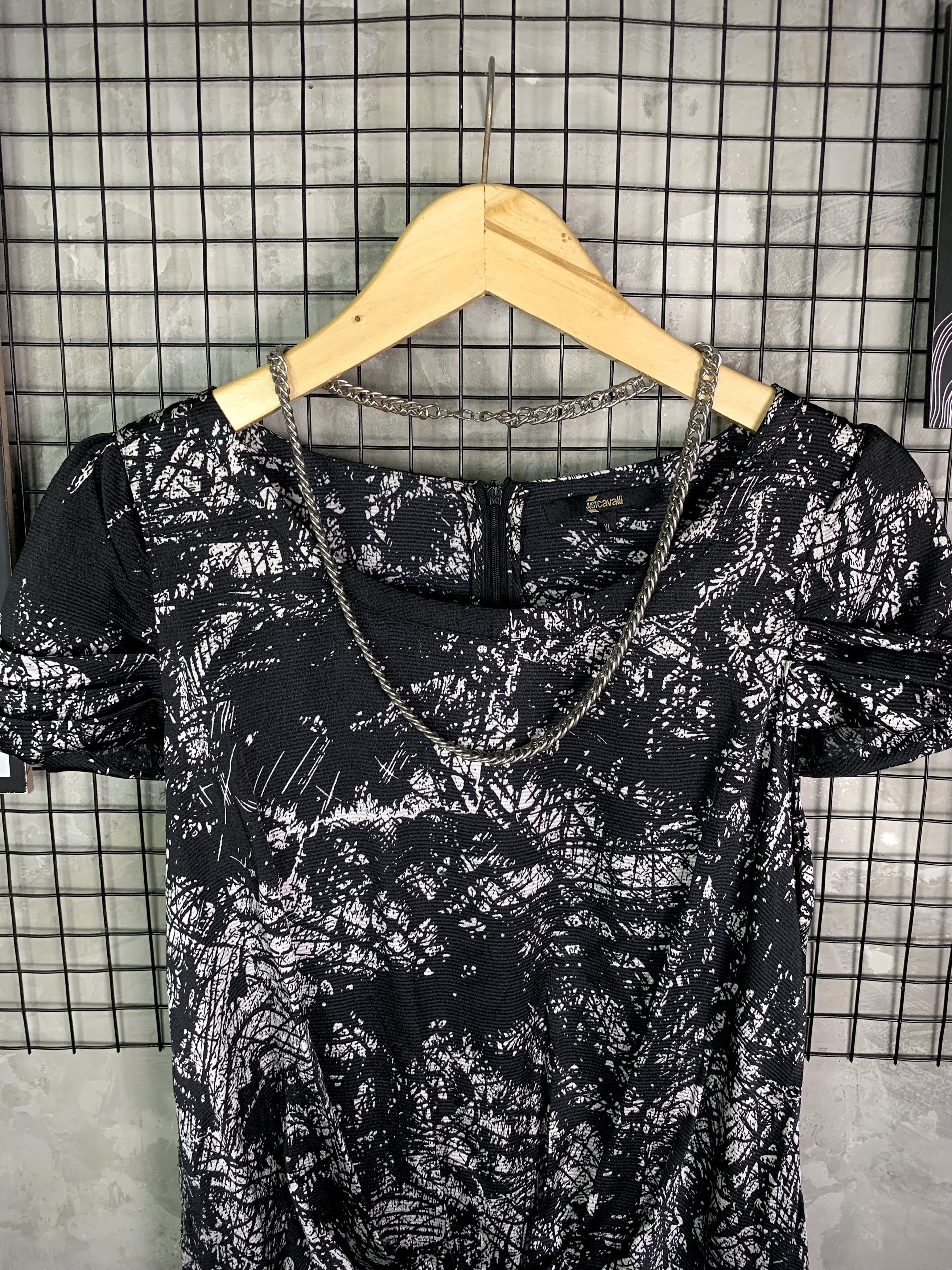 Just Cavalli Just Cavalli Abstract Texture Mini Dress Indie Grunge Size XS / US 0-2 / IT 36-38 - 3 Thumbnail