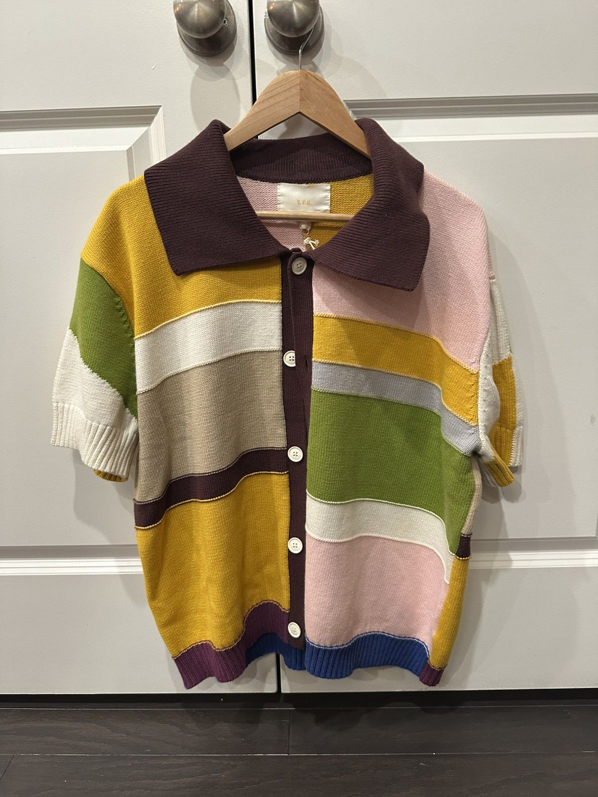 Vintage Vintage Knit Shirt Size US L / EU 52-54 / 3 - 2 Thumbnail