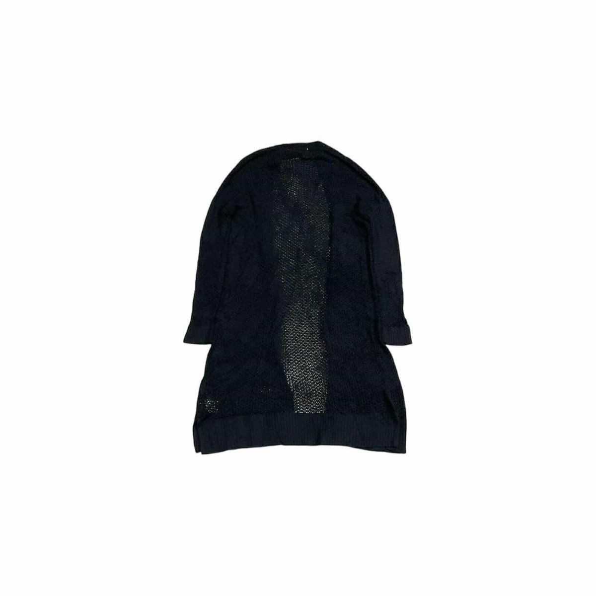 If Six Was Nine × Japanese Brand × Le Grande Bleu (L.G.B.) 🔥Y2K Japanese Yevs Goth Punk Mesh Open Knit Long Cardigan Size US XL / EU 56 / 4 - 8 Thumbnail