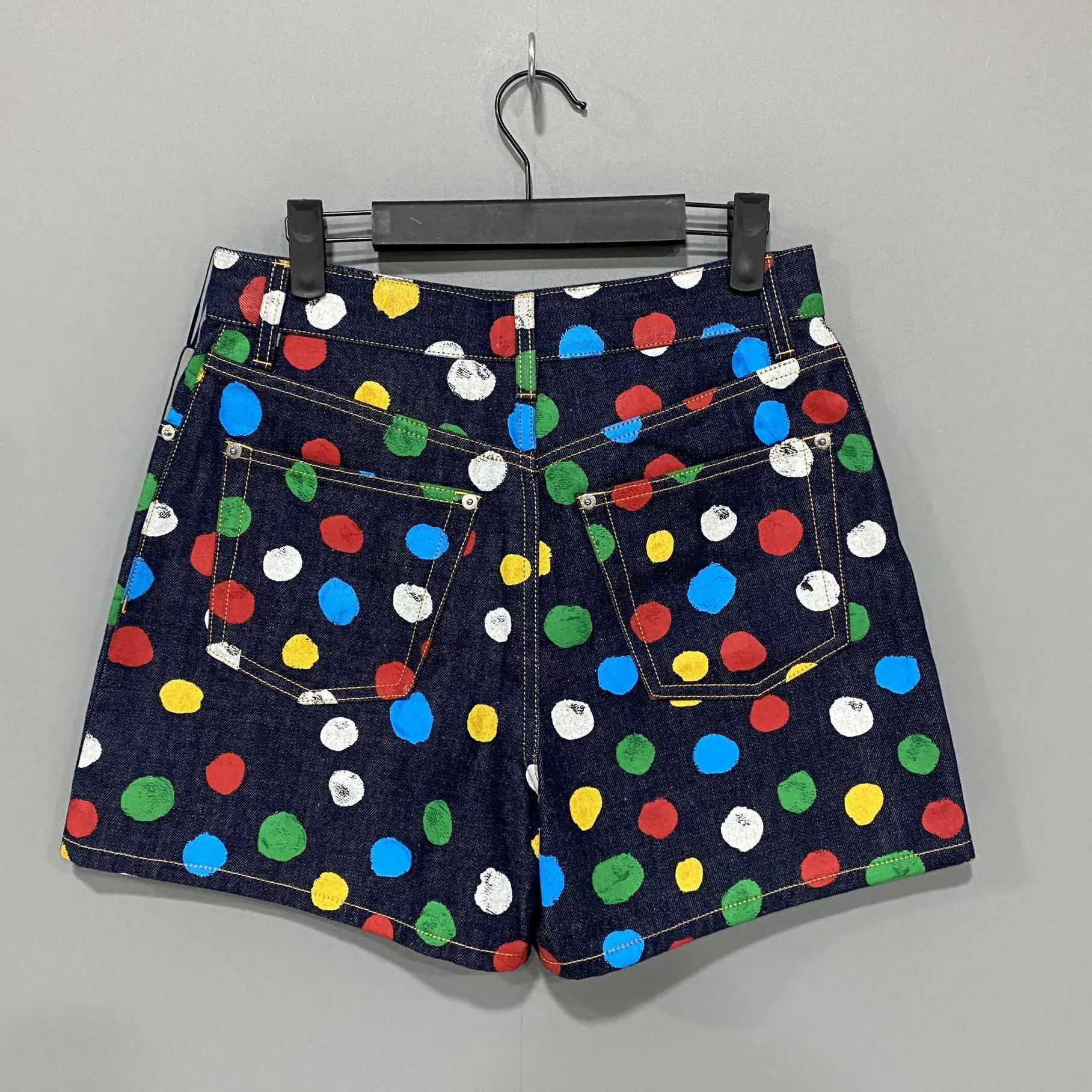 Louis Vuitton Yayoi Kusama x LV Polka Dot Denim Short FR38 Size 27" / US 4 / IT 40 - 3 Thumbnail