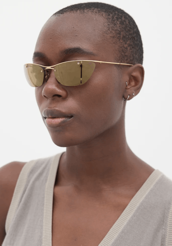 Dior DIOR Sunglasses Flash Rimless Frameless Shield Mask MA112 Size ONE SIZE - 1 Thumbnail