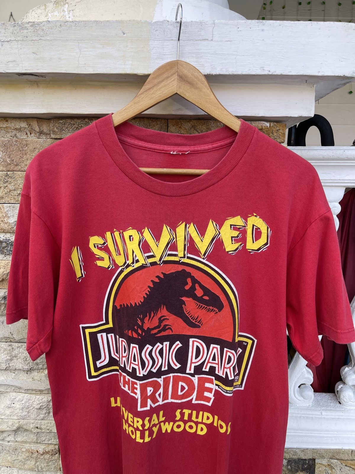 Vintage Rare🔥Vintage 90s JURASSIC PARK The Ride ERD GRUNGE TEE Size US L / EU 52-54 / 3 - 2 Thumbnail