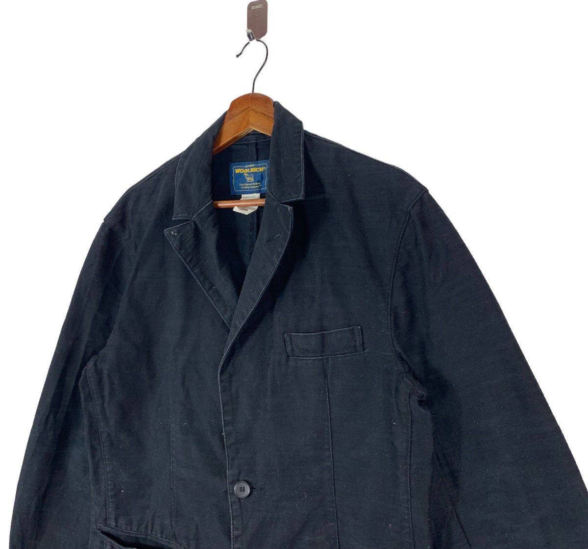Vintage × Woolrich Woolen Mills Vintage Woolrich Woolen Mills Cotton Black Jacket Size L / US 10 / IT 46 - 3 Thumbnail