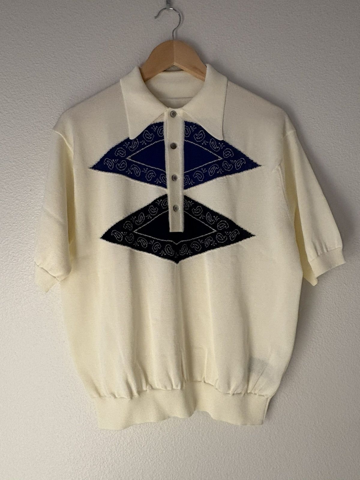 Kapital Kapital 14G Cotton Tomahawk Paisley Carol Polo Size US M / EU 48-50 / 2 - 1 Thumbnail