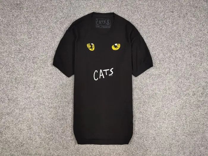 Vintage Vintage Eyes Cats Musical 1981 Black Basic T Shirt Size US XL / EU 56 / 4 - 1 Thumbnail