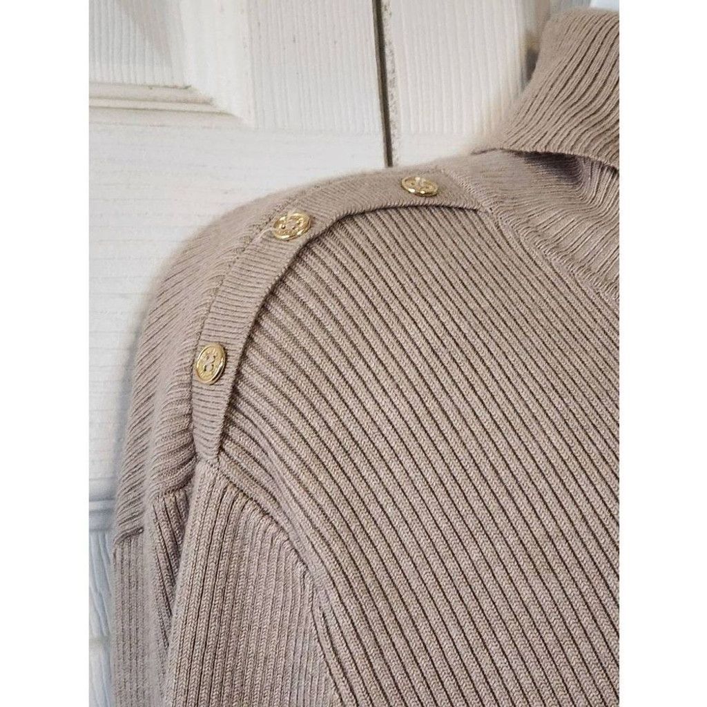 Calvin Klein Calvin Klien Fuzzy Tan Sweater Size XL / US 12-14 / IT 48-50 - 3 Thumbnail