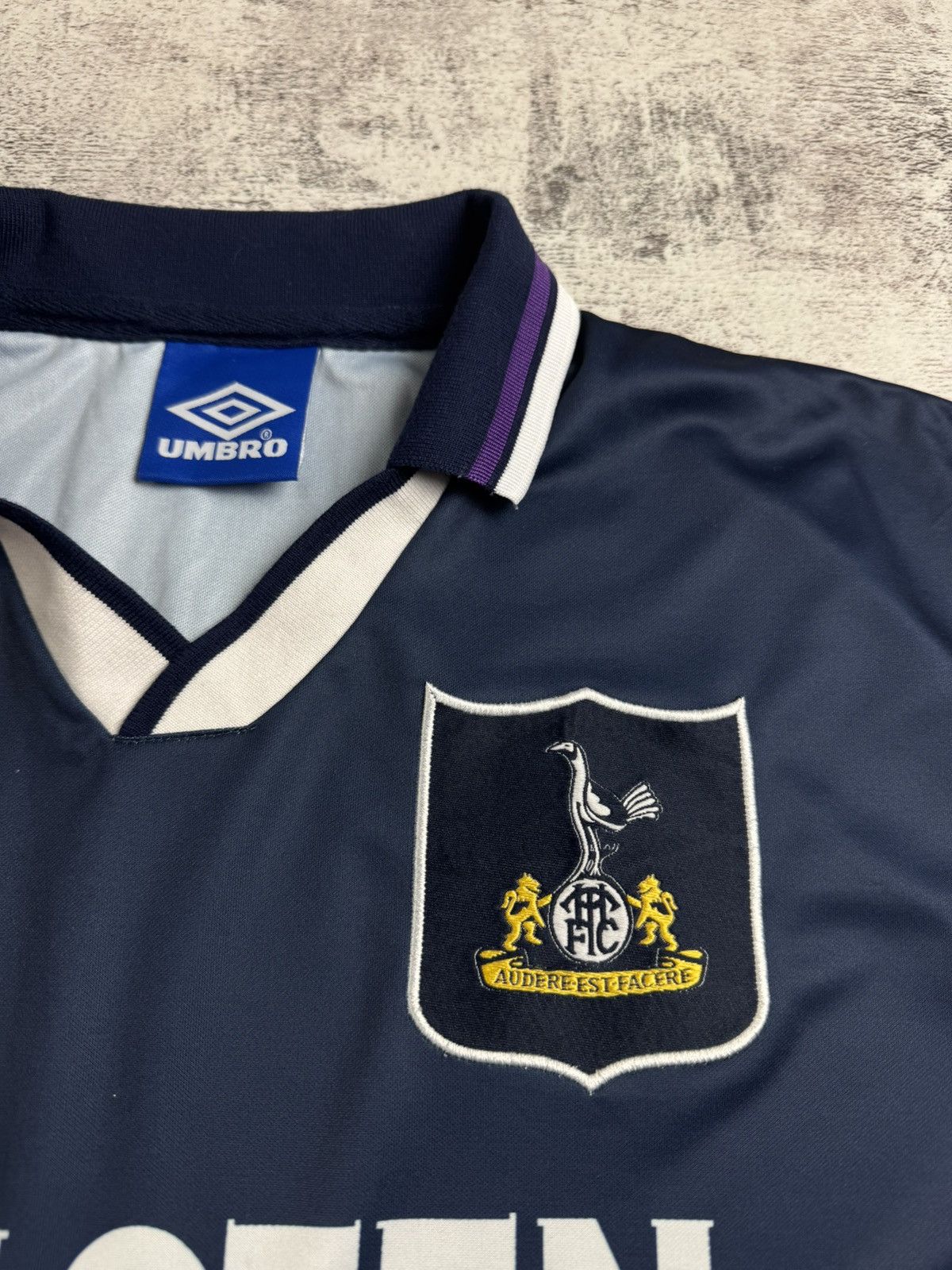 Umbro Tottenham HotSpur 1994 1995 Men’s Umbro Away Soccer Football Shirt Jersey Polo Size US M / EU 48-50 / 2 - 6 Thumbnail