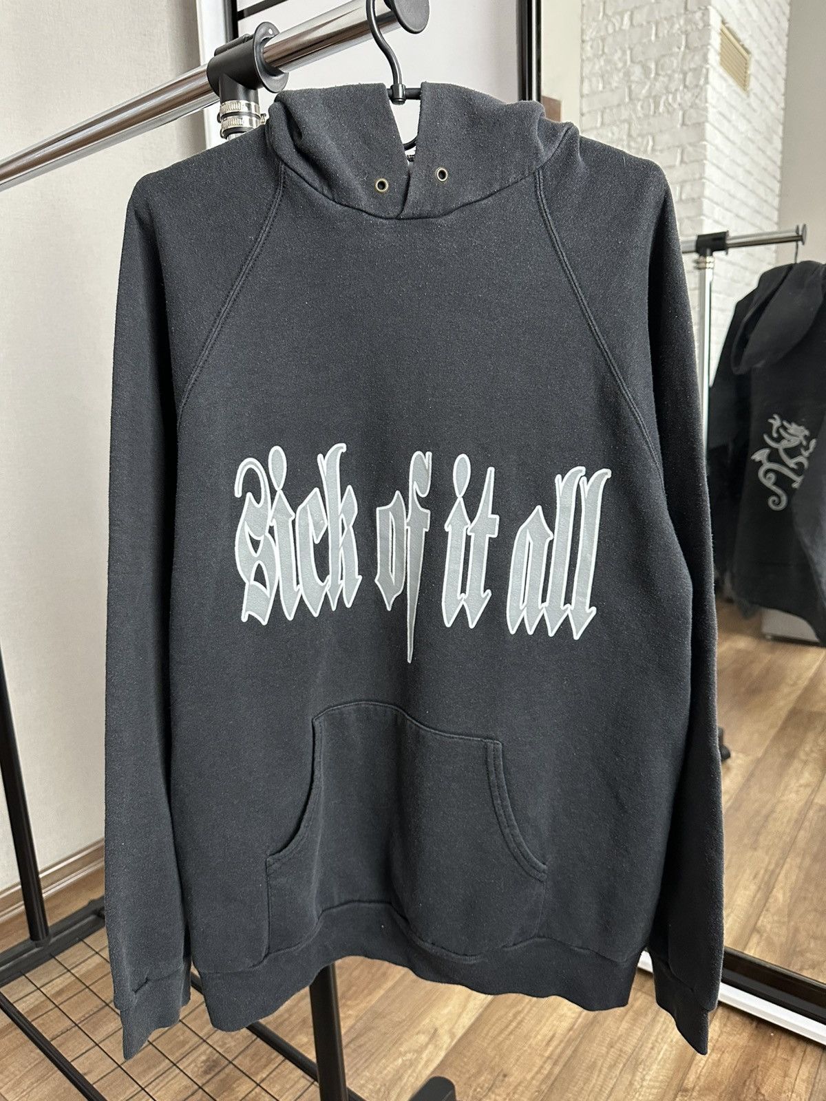 Vintage Sick Of It All Vintage Band Hoodie Pullover 90s Size US XL / EU 56 / 4 - 3 Thumbnail