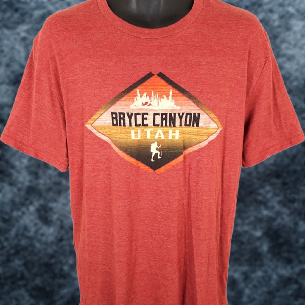 Vintage Bryce Canyon National Park T Shirt Mens Size Medium Orange Utah Travel Tee Size US M / EU 48-50 / 2 - 1 Thumbnail