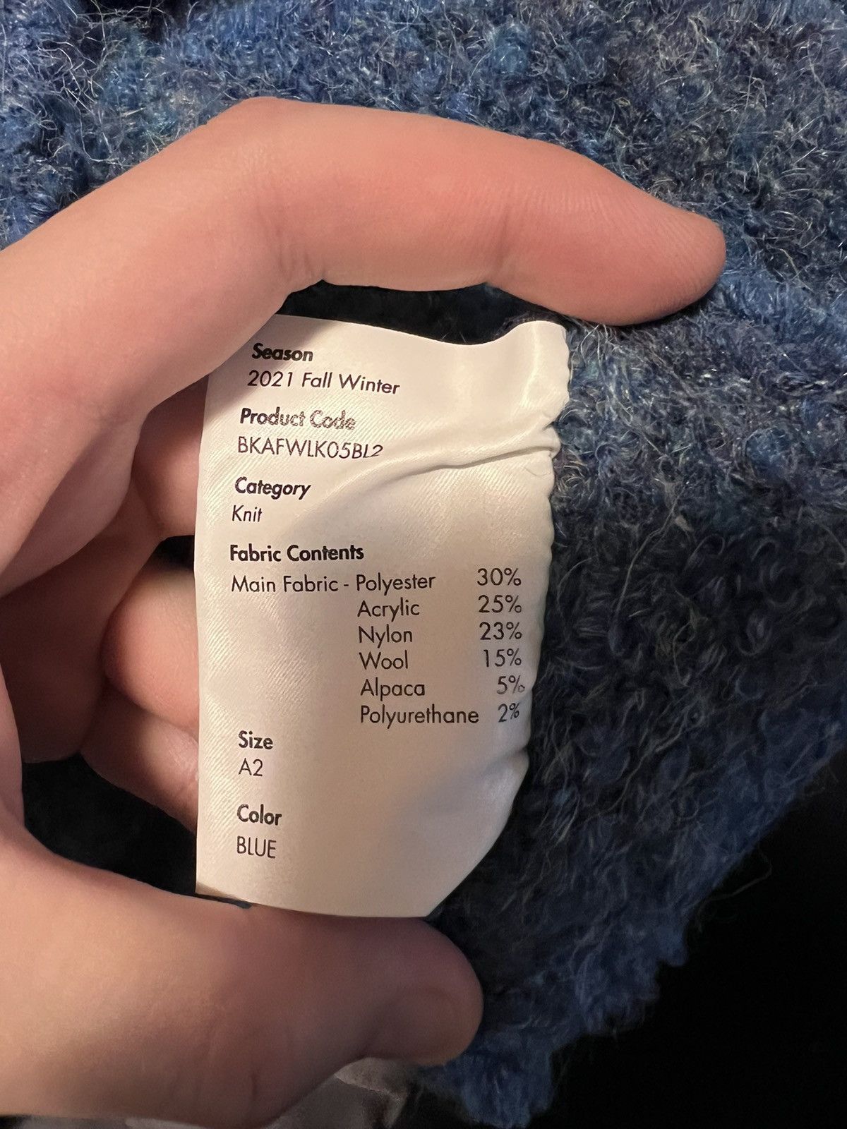 Ader Error 2021 FW Blue Canyon Knit Size US L / EU 52-54 / 3 - 6 Thumbnail