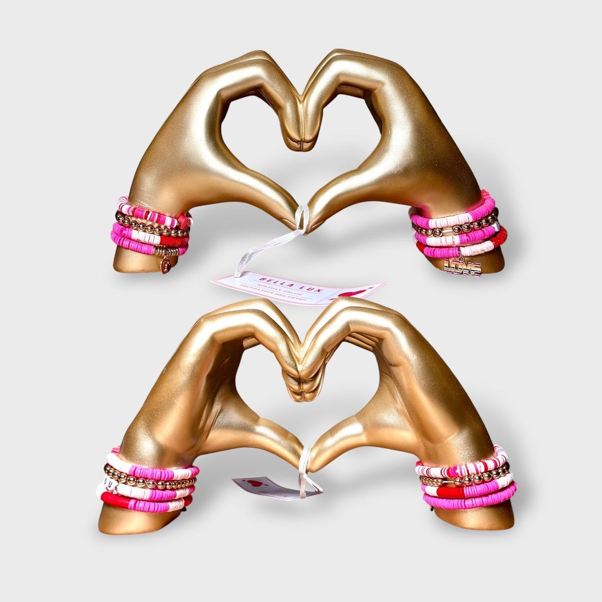 Other Bella Lux Gold Love Hand Friendship Bracelets Figurine Size ONE SIZE - 5 Thumbnail