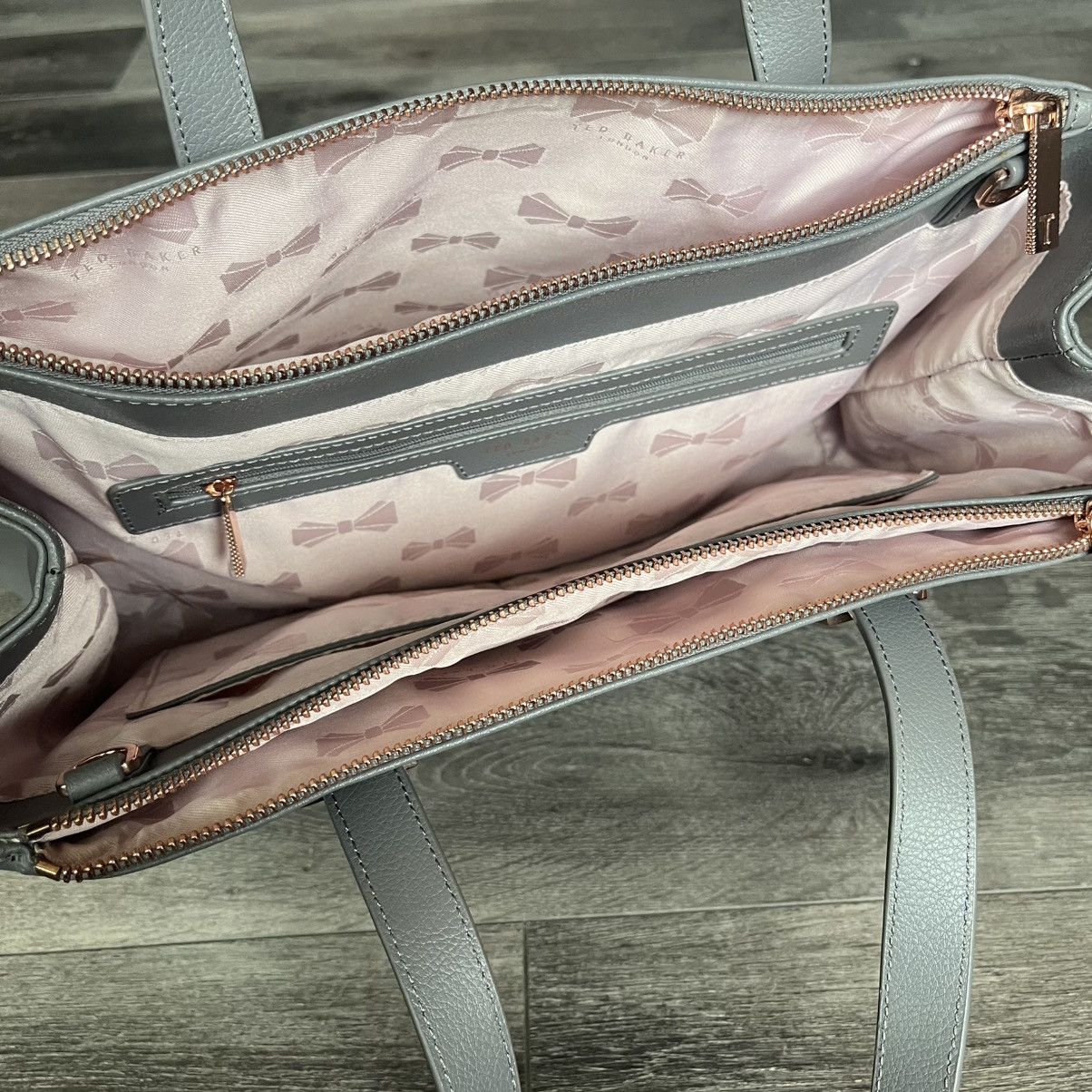 Ted Baker Ted Baker London Grey Leather Shoulder Bag Handheld Size ONE SIZE - 5 Thumbnail