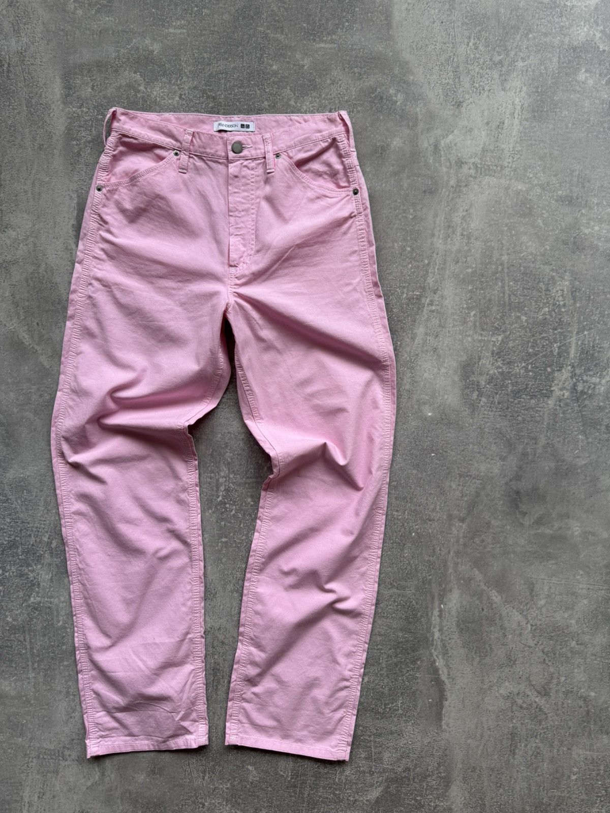 JW Anderson × Uniqlo JW Anderson X Uniqlo Pink Baggy Pants Size 27" / US 4 / IT 40 - 1 Thumbnail