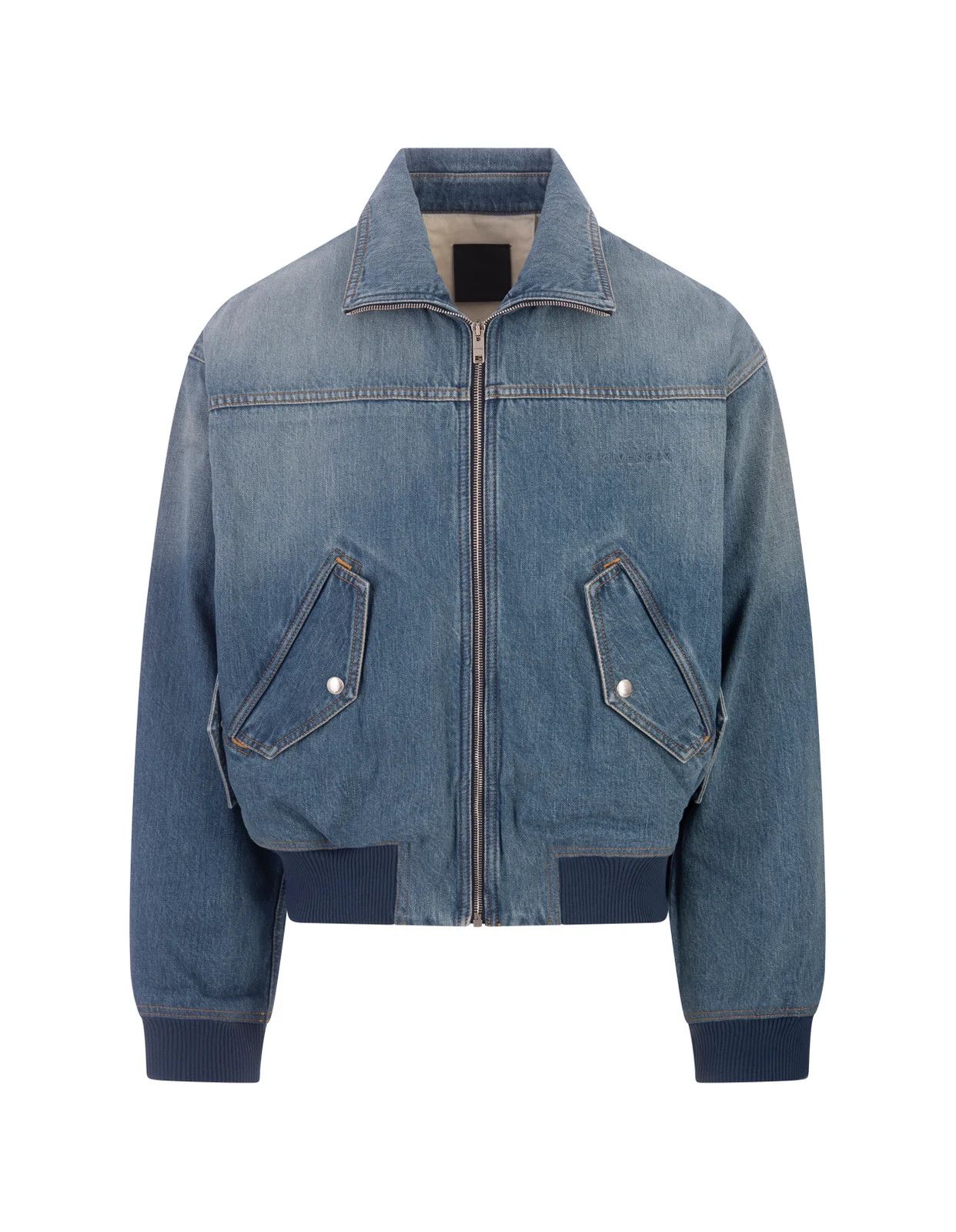 Givenchy o1w1db10525 Four Pocket Denim Bombers in Blue Size US XL / EU 56 / 4 - 1 Thumbnail