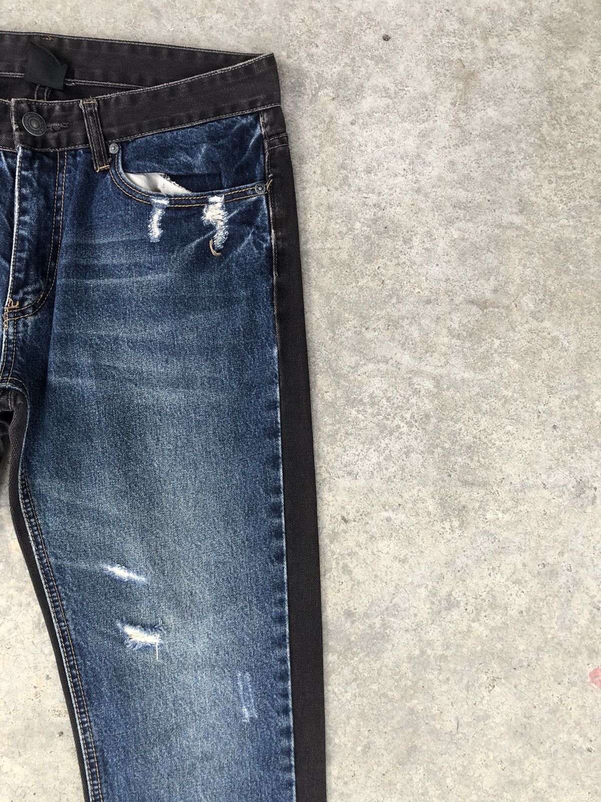 N.Hoolywood N. Hoolywood Double Sided Two Tone Denim Distressed Size US 32 / EU 48 - 5 Thumbnail