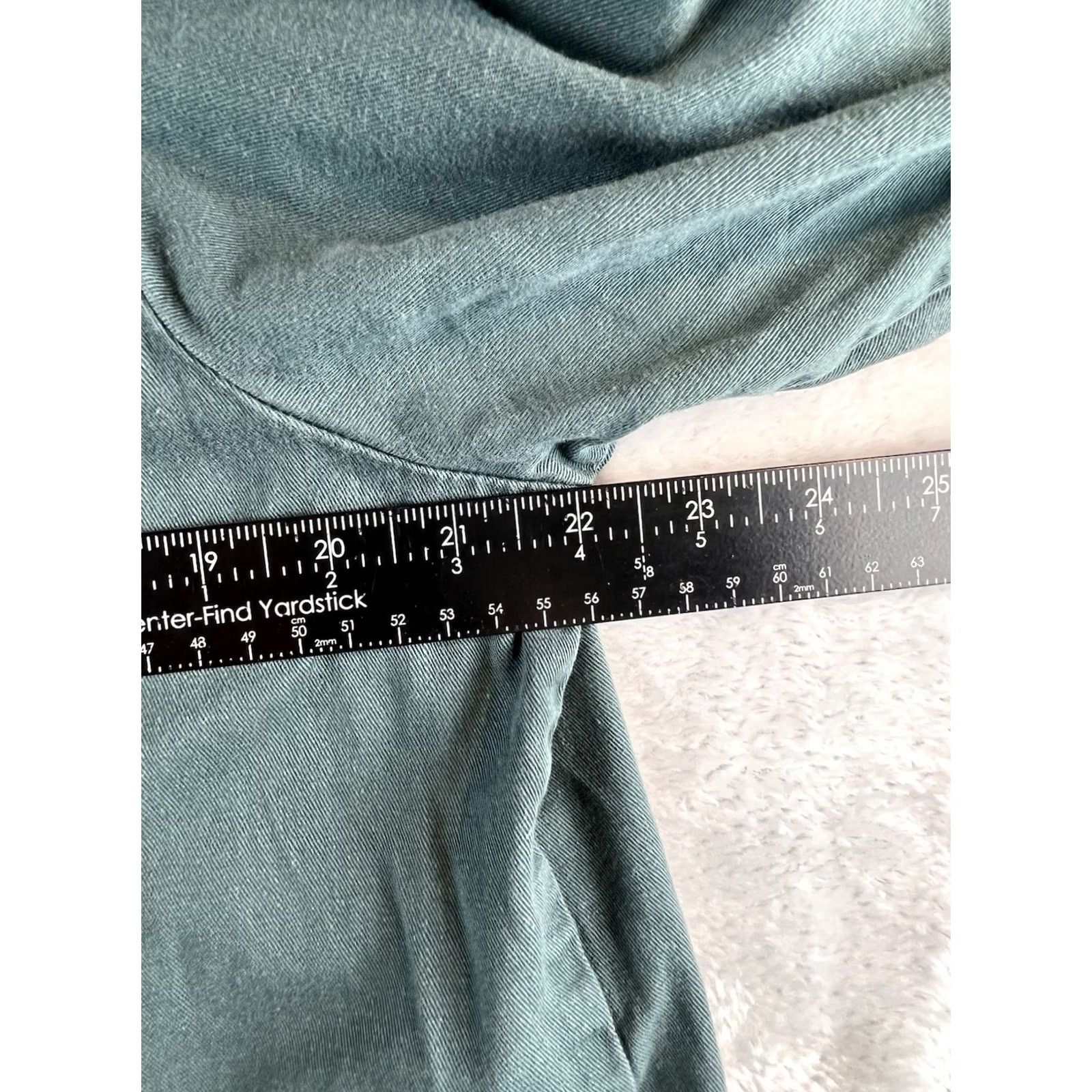 JCPenney VINTAGE JC PENNEY Work Shirt Men’s L Green 70s 80s Rugged Button-Up Collared Long Sleeve Pocketed Cotton Shirt Mens Size US L / EU 52-54 / 3 - 4 Thumbnail