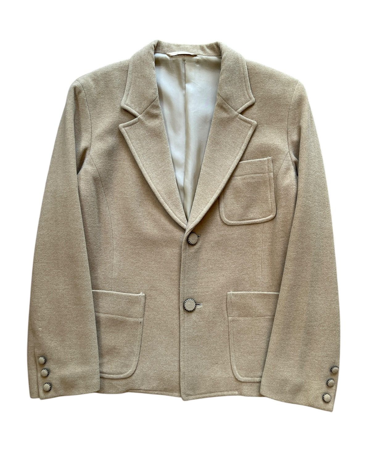 Yohji Yamamoto SAMPLE Y's Bis Beige Cashmere Coat Size US S / EU 44-46 / 1 - 1 Thumbnail
