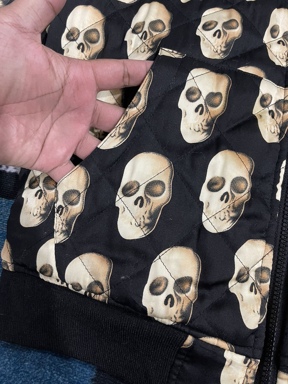 Japanese Brand AND SUNS SKULS FULLPRINT HOODIE JACKET Size US L / EU 52-54 / 3 - 10 Thumbnail