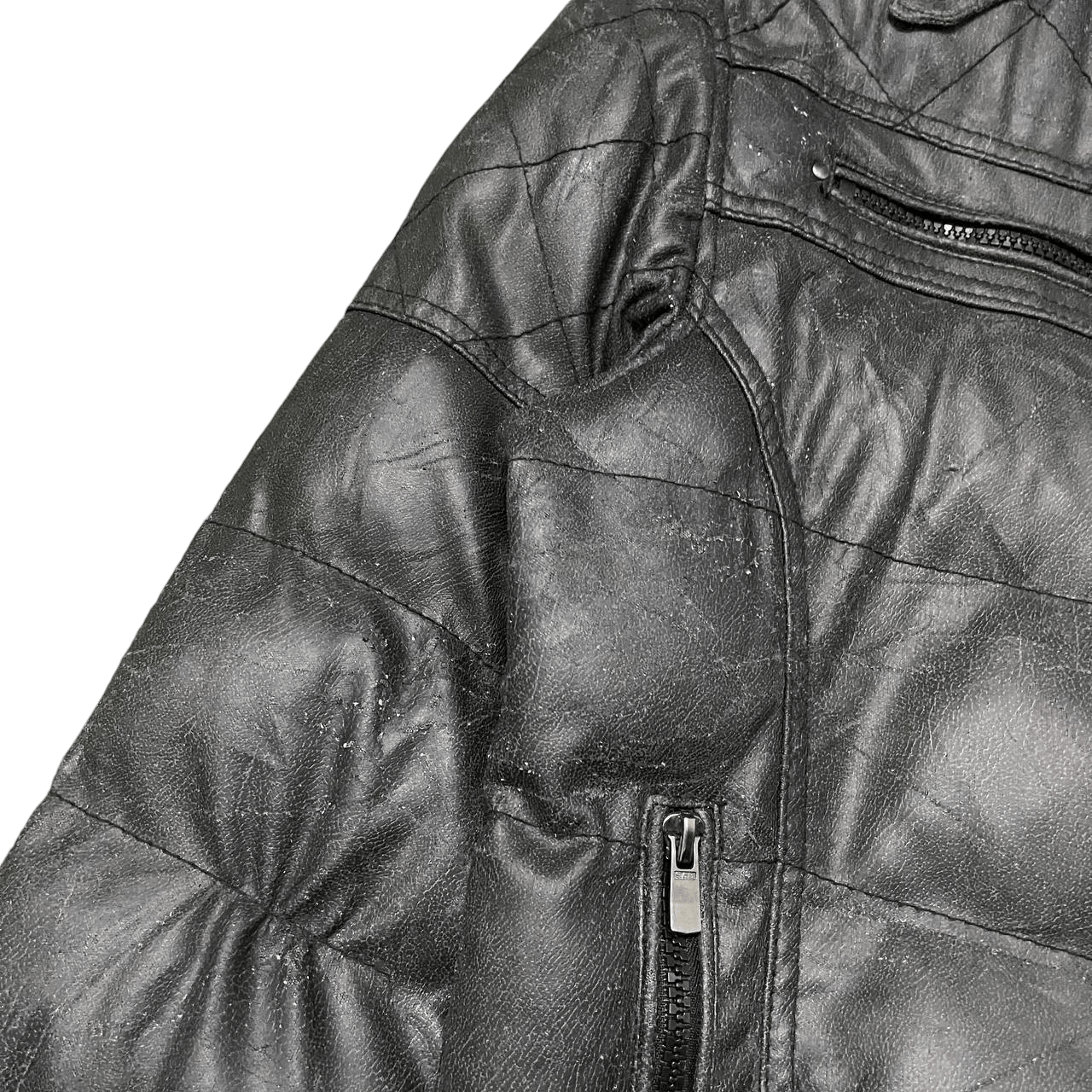 Japanese Brand Vintage Create Barefoot Fur Puffer Synthetic LeatherJacket Size US L / EU 52-54 / 3 - 6 Thumbnail