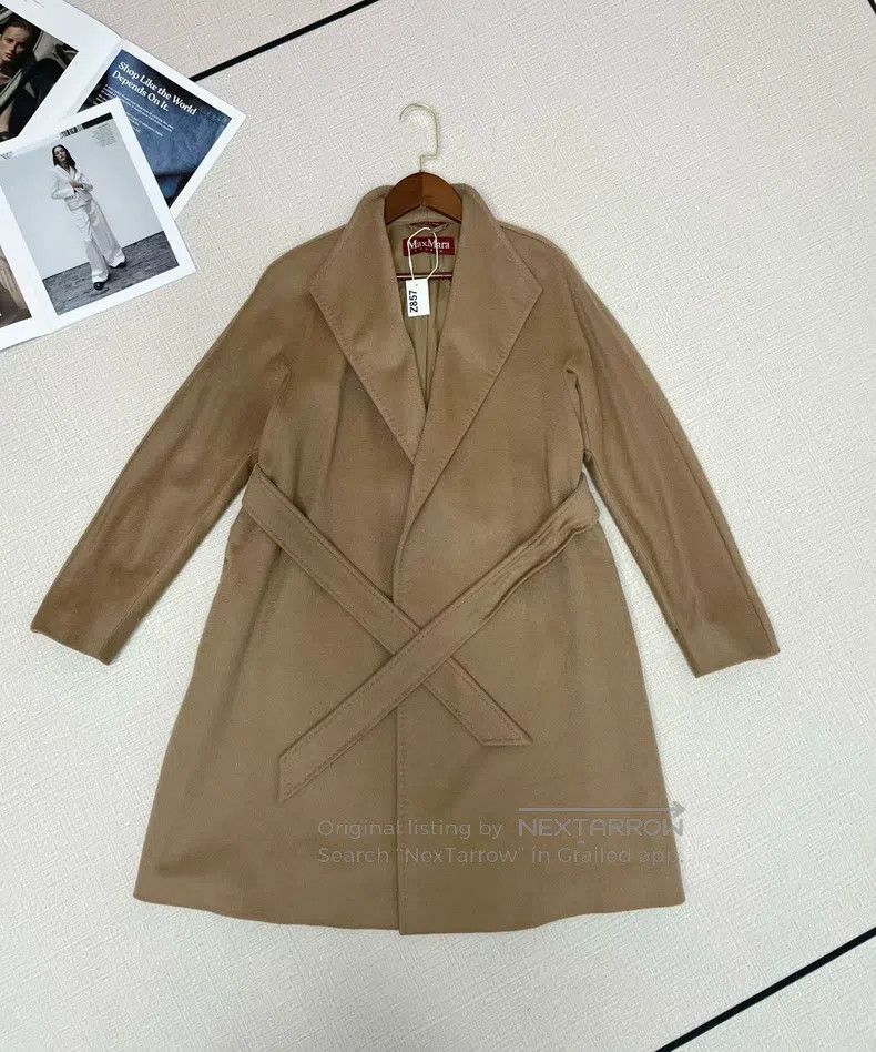 Max Mara Max Mara Brown Camel Hair Classic Coat Size XS / US 0-2 / IT 36-38 - 1 Thumbnail