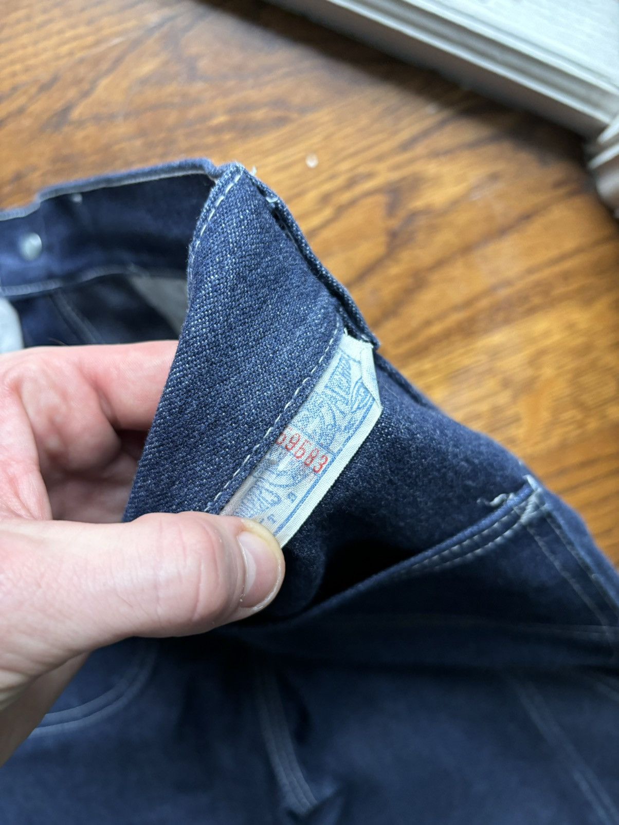 Sears × Vintage 70s Sears Toughskin Jeans Vintage Dark Wash Denim Carpenter Size US 30 / EU 46 - 4 Thumbnail