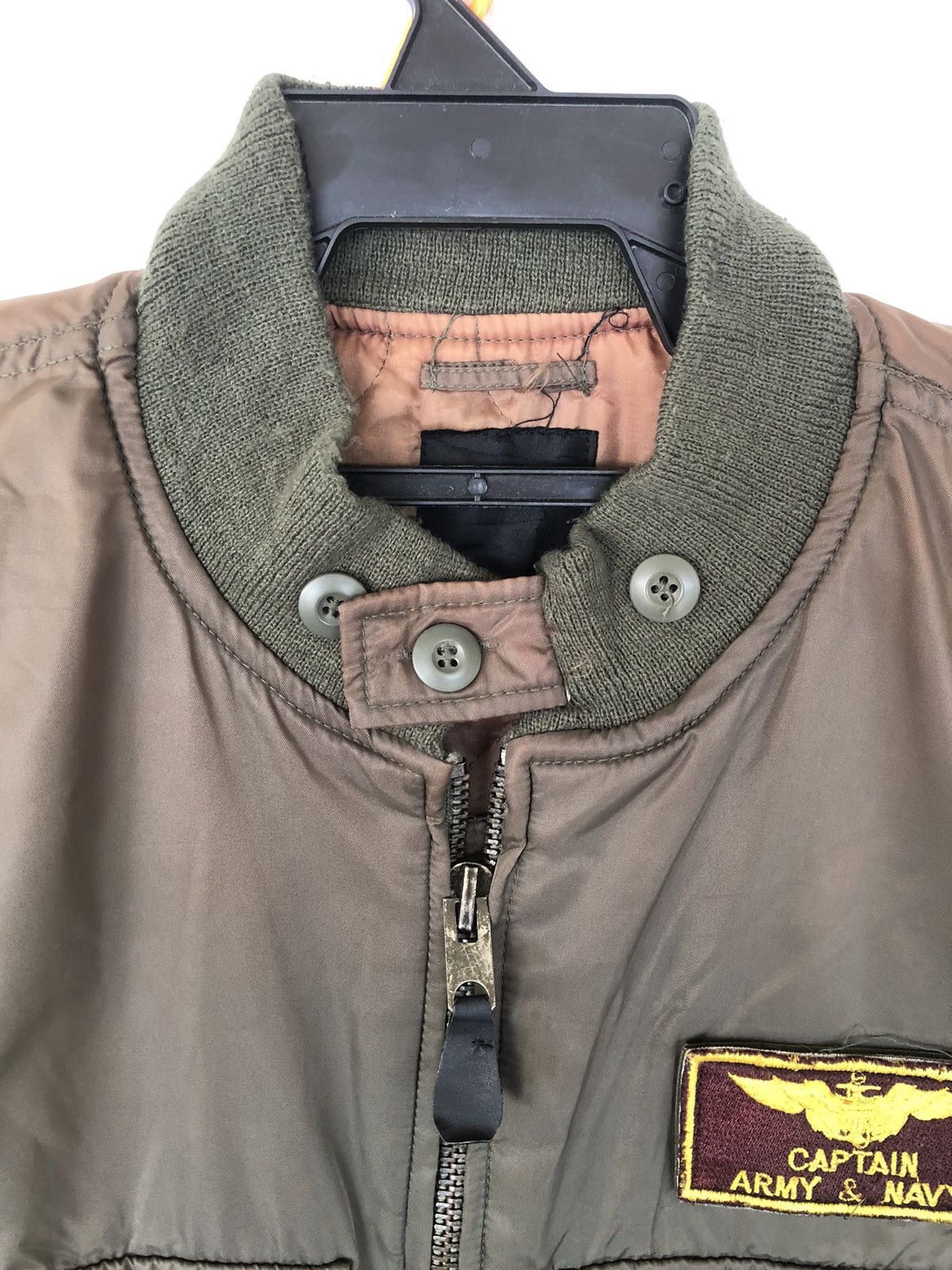 Vintage Vintage ARMY Bomber Jacket Embroidery Size US L / EU 52-54 / 3 - 7 Thumbnail