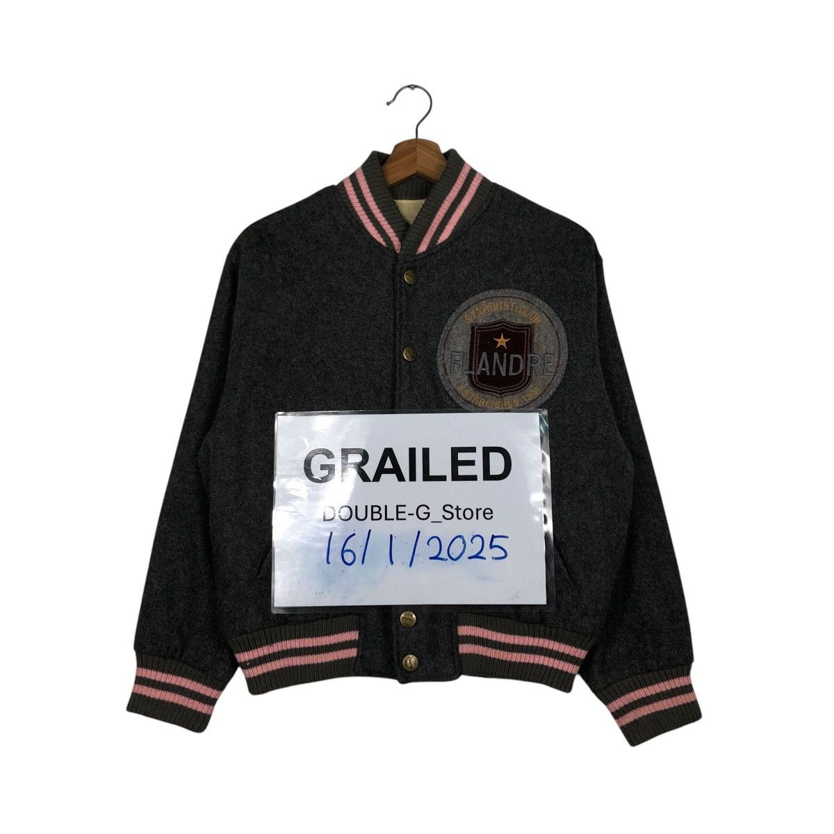 Japanese Brand 📌Vintage Varsity Bomber Jacket Wool Flandre Issey Miyake Size US M / EU 48-50 / 2 - 1 Thumbnail