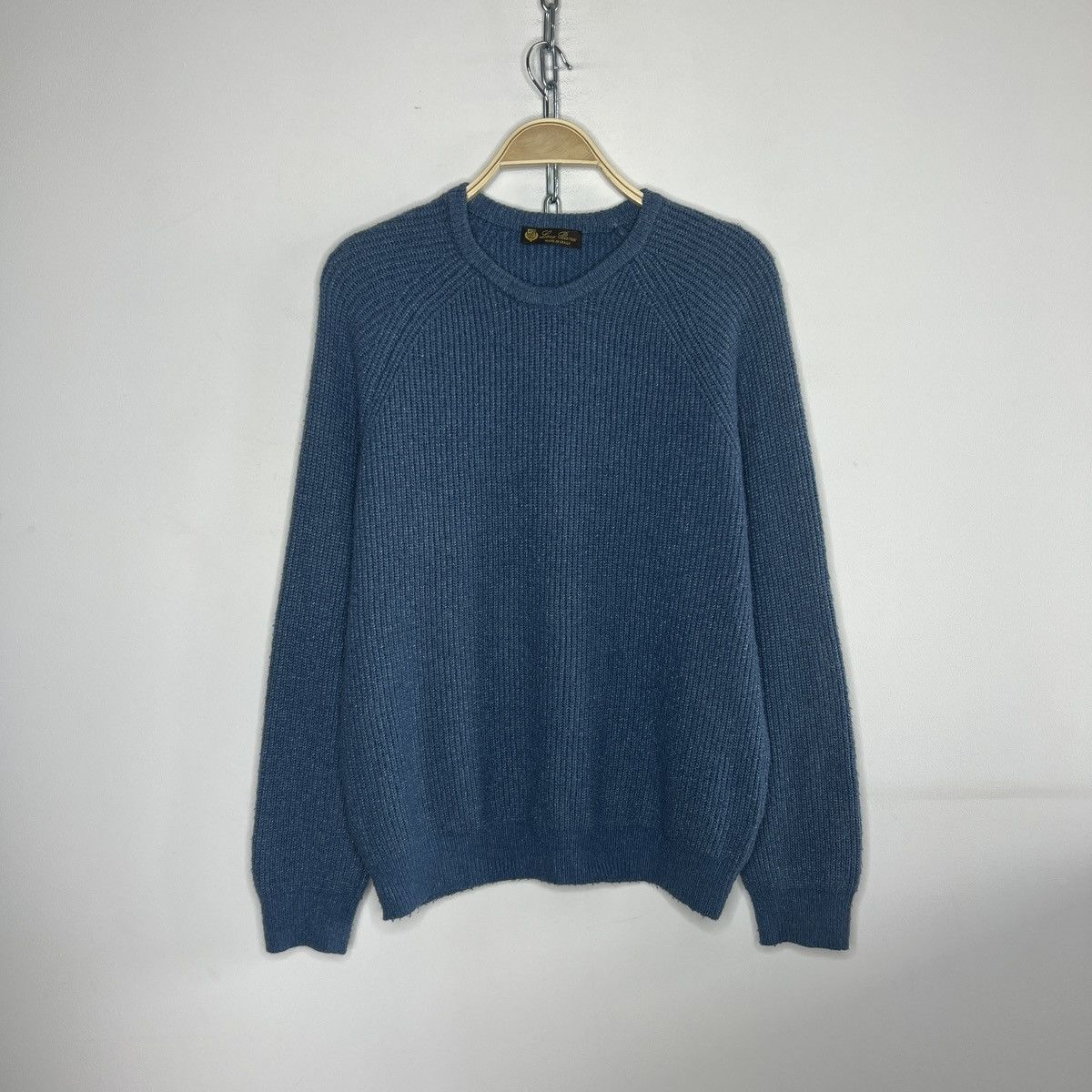 Loro Piana Loro Piana Wool Jumper Sweater Knitted Blue Size US M / EU 48-50 / 2 - 1 Thumbnail