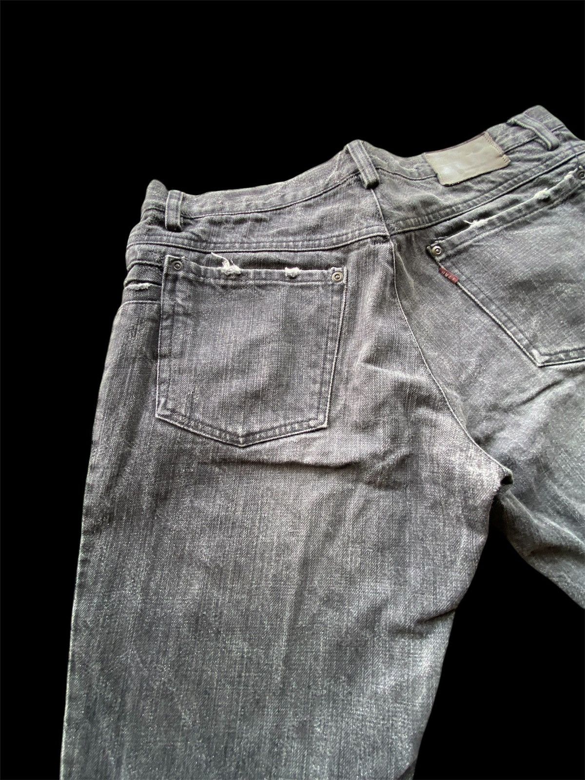 Hysteric Glamour × Japanese Brand × L7 Real Hip Flare Jeans Japanese L7 Real Hip Black pp33 Size US 32 / EU 48 - 9 Thumbnail