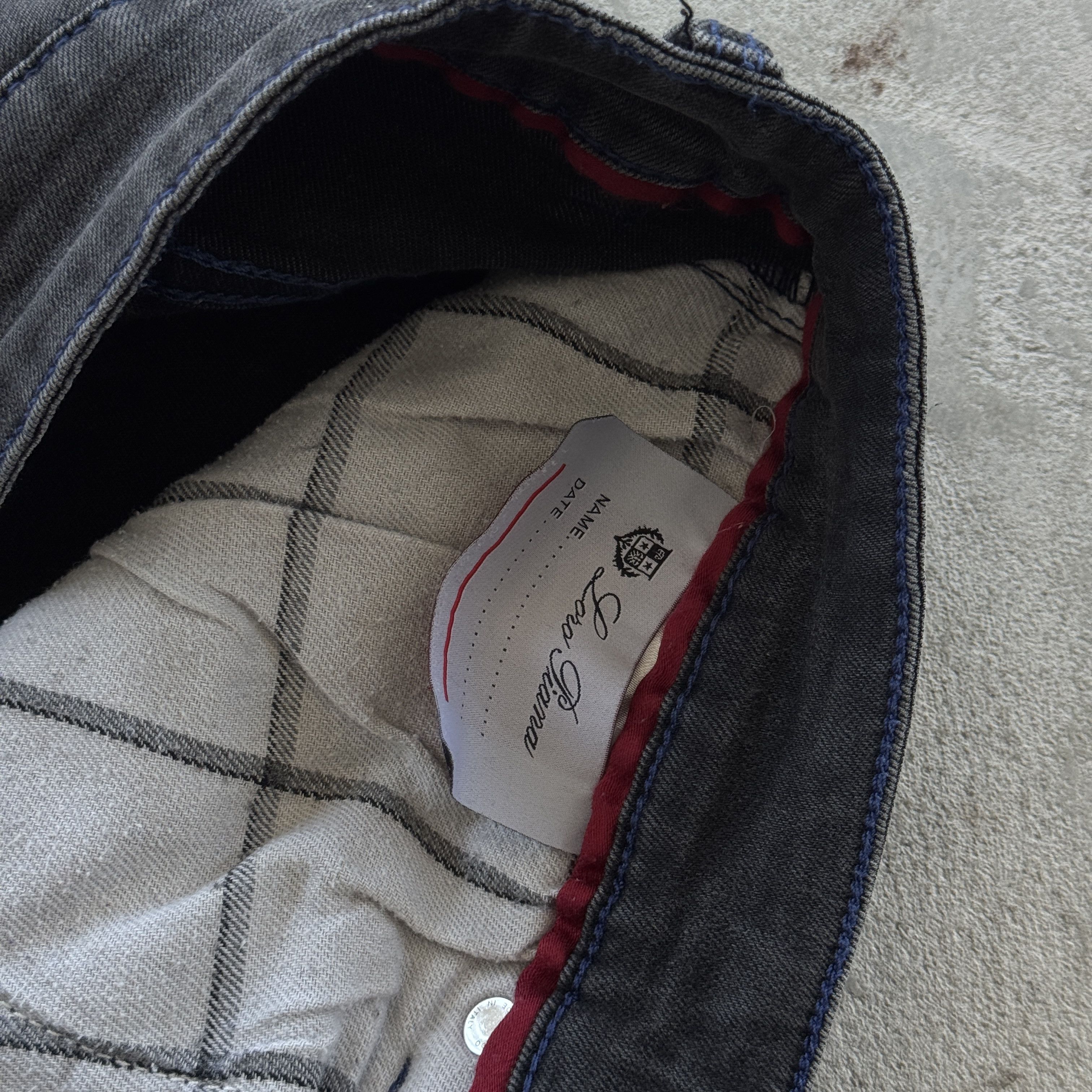 Loro Piana Loro Piana Slim Fit Distressed Grey Jeans Made In Italy W33 Size US 33 - 11 Thumbnail