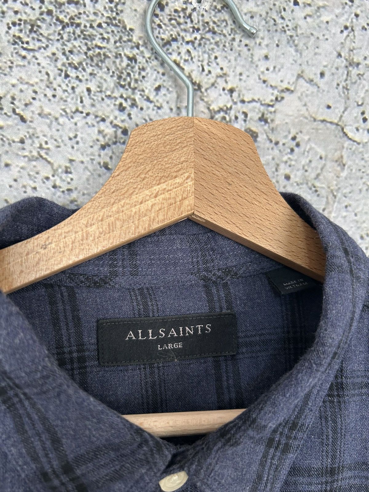 Allsaints Allsaints Checkered Shirt Avant Garde Designer Hype Size US L / EU 52-54 / 3 - 4 Thumbnail