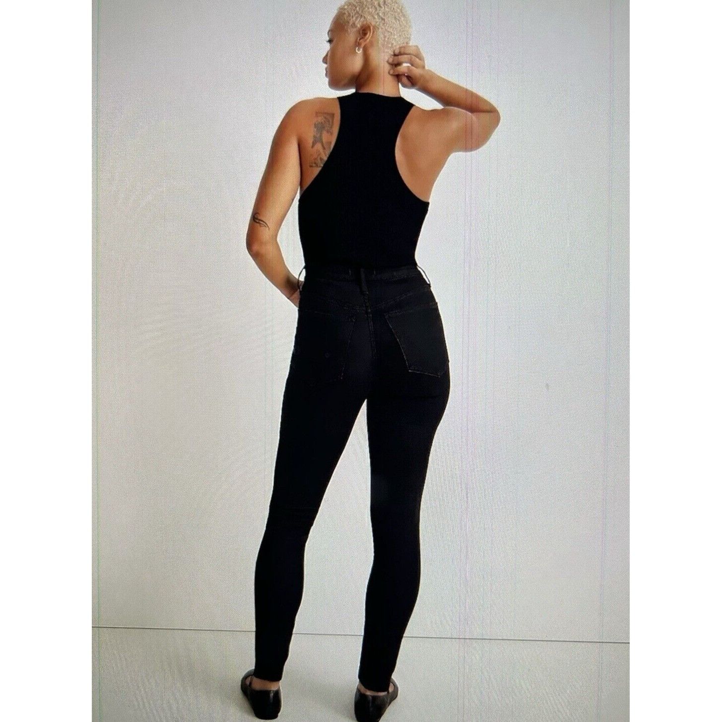 Madewell10 High-Rise Skinny Jeans in Black Frost Women Size