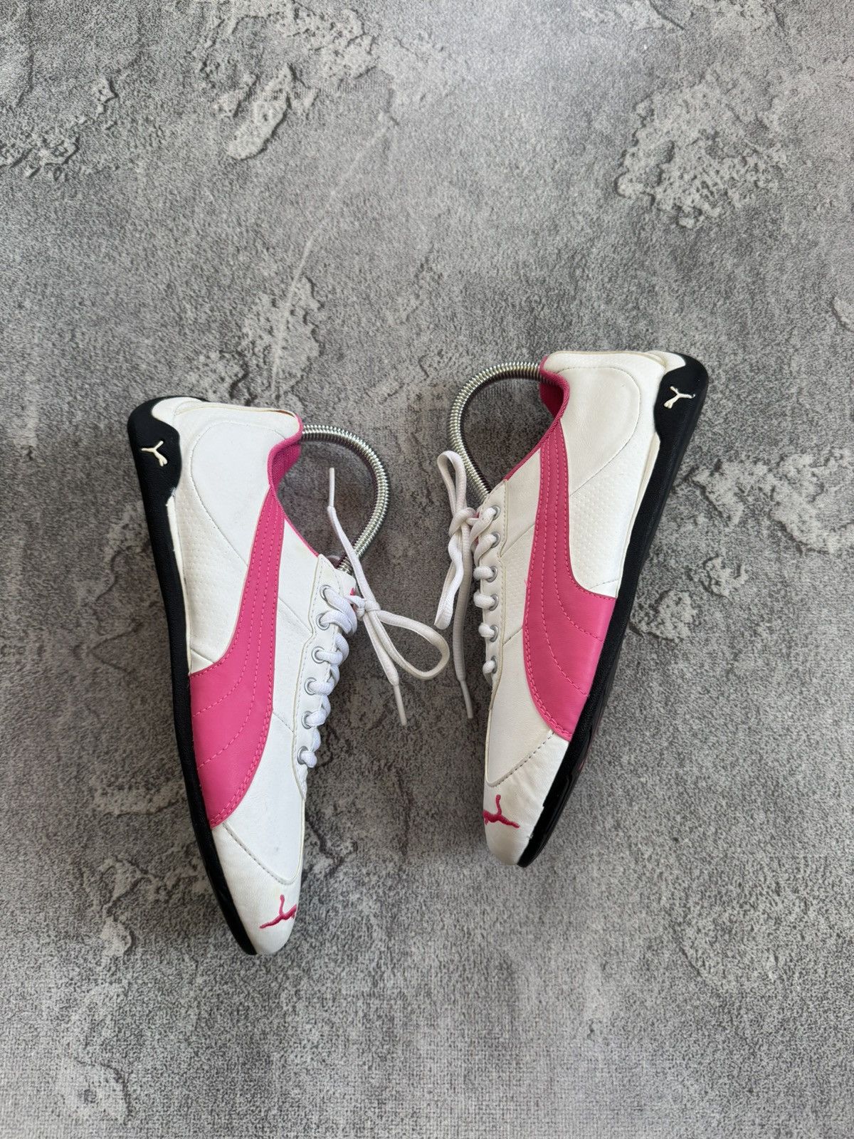 Puma Puma 39/EUR 25cm SpeedCat white & pink sneakers hi top shoes Size US 8.5 / IT 38.5 - 4 Thumbnail
