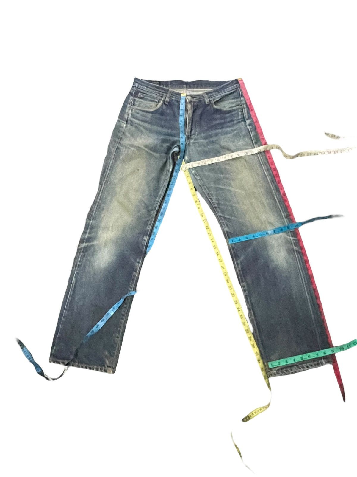 Japanese Brand × Vintage Vintage Blue Way Selvedge Distresed Denim Size US 33 - 15 Thumbnail