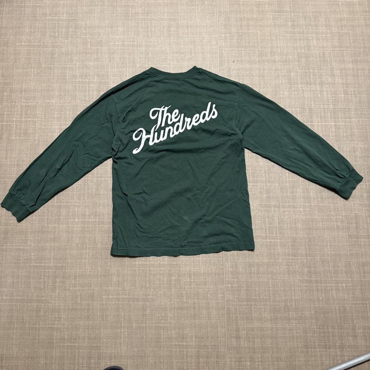 The Hundreds The Hundreds Green Longsleeve LS Script Logo Tee Size US S / EU 44-46 / 1 - 4 Thumbnail