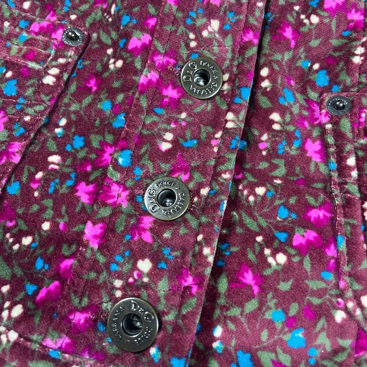 Dolce & Gabbana DOLCE & GABBANA FLORAL VELVET BLAZER Size S / US 4 / IT 40 - 6 Thumbnail
