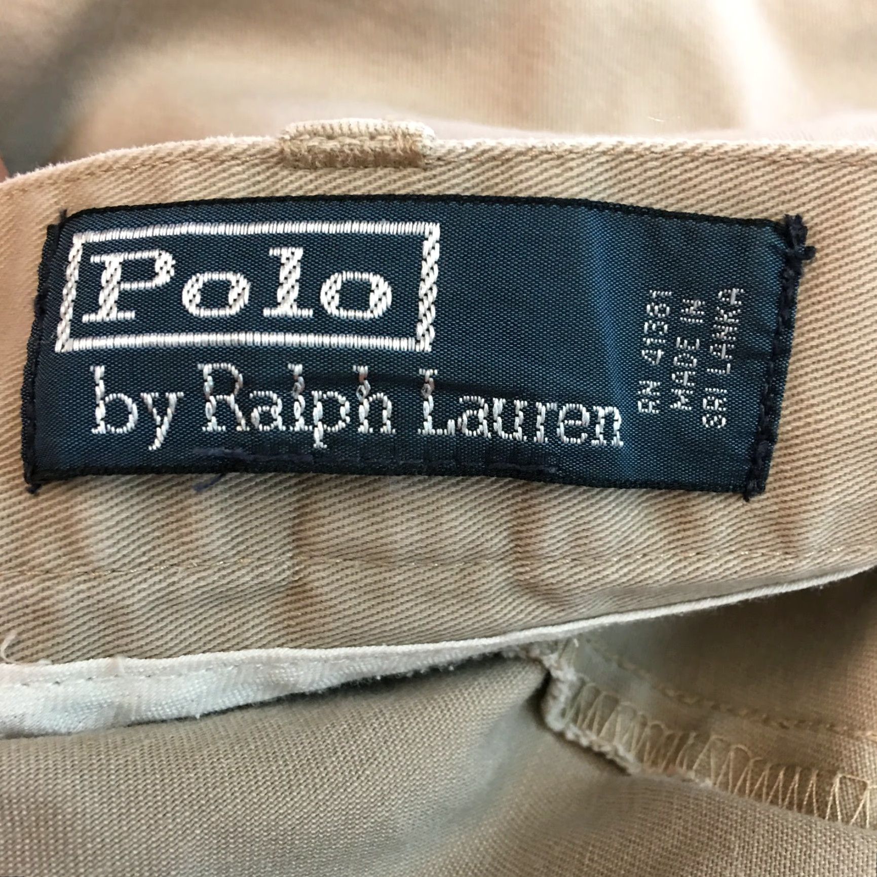 Polo Ralph Lauren Polo By Ralph Lauren Mens Regular Flat Front Classic Beige Chino Shorts Size 40 Size US L / EU 52-54 / 3 - 4 Thumbnail