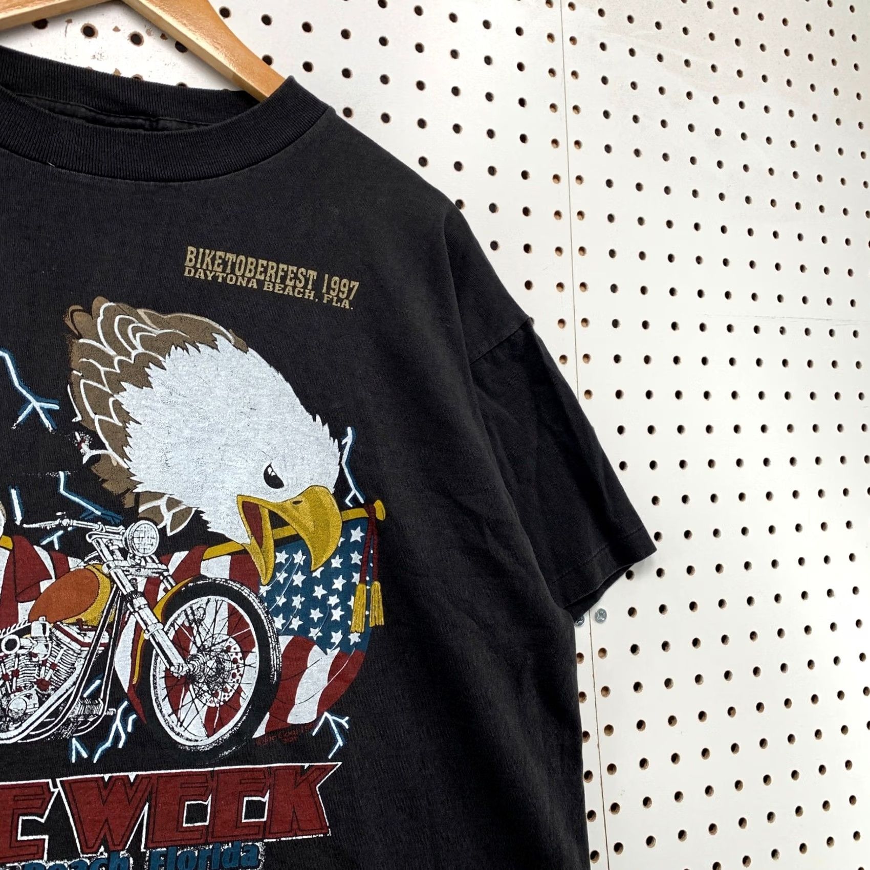 Vintage VINTAGE Fashion Victim Shirt Mens XL Black 1997 Biketoberfest Daytona Bike Week Grunge Graphic Tee 90s USA Size US XL / EU 56 / 4 - 5 Thumbnail