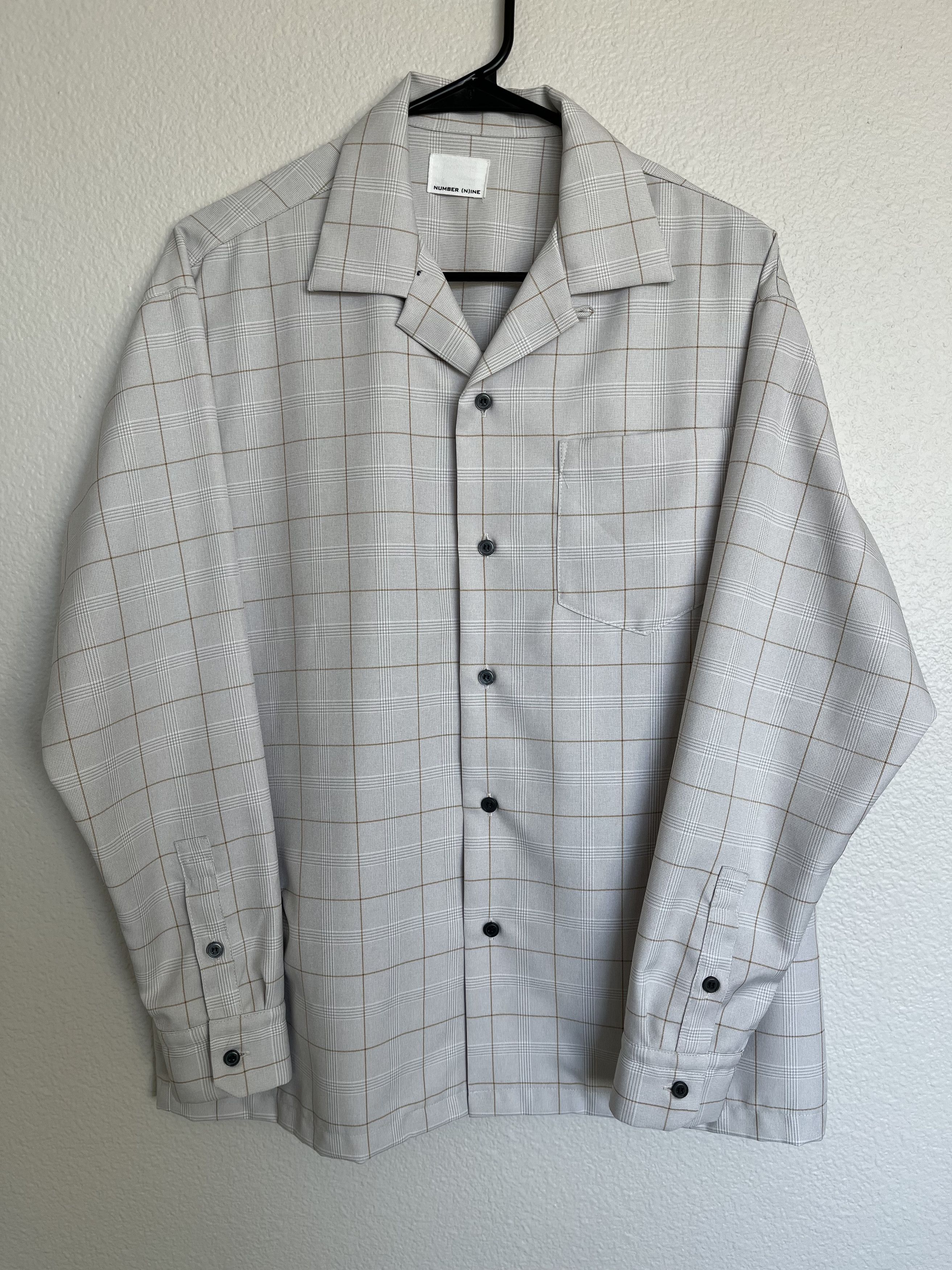 Number (N)ine Plaid Camp Collar Shirt Size US S / EU 44-46 / 1 - 1 Thumbnail