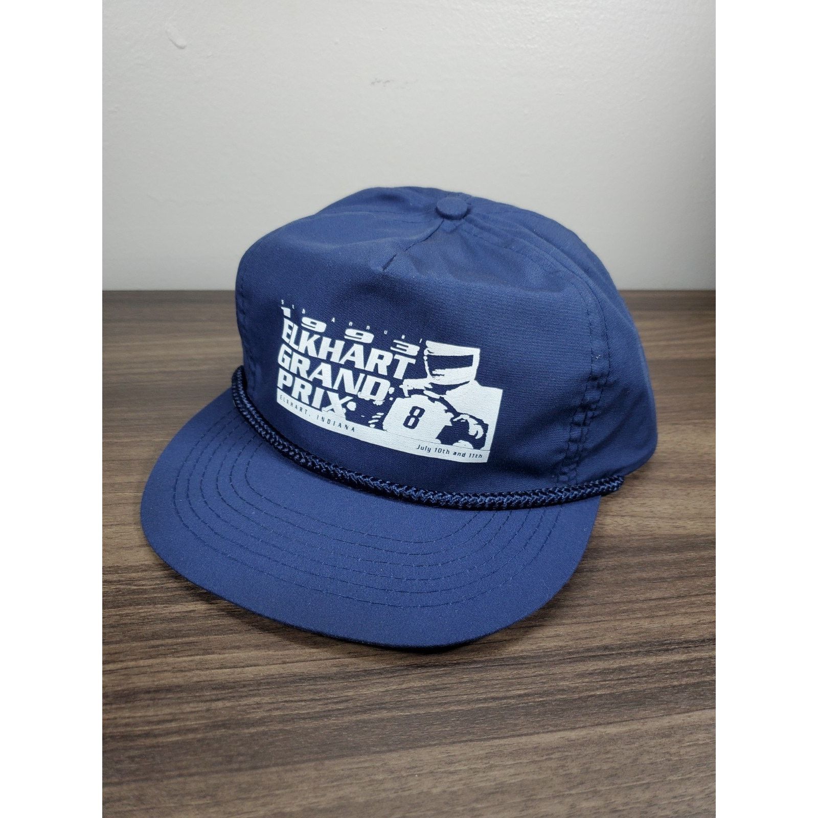 NASCAR × Vintage 1993 Elkhart Grand Prix Hat Indiana Racing Snapback Cap Kart Size ONE SIZE - 2 Thumbnail