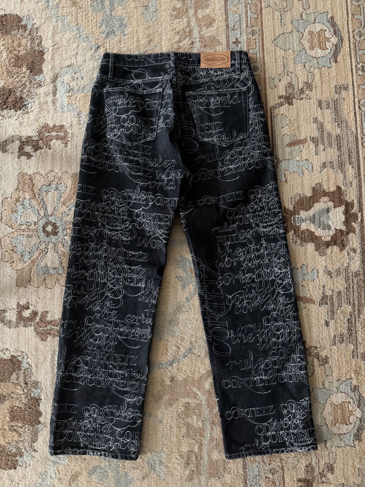 Corteiz Corteiz Hand Written Spell Out Script Denim Jeans FW2025 Size US 34 / EU 50 - 3 Thumbnail