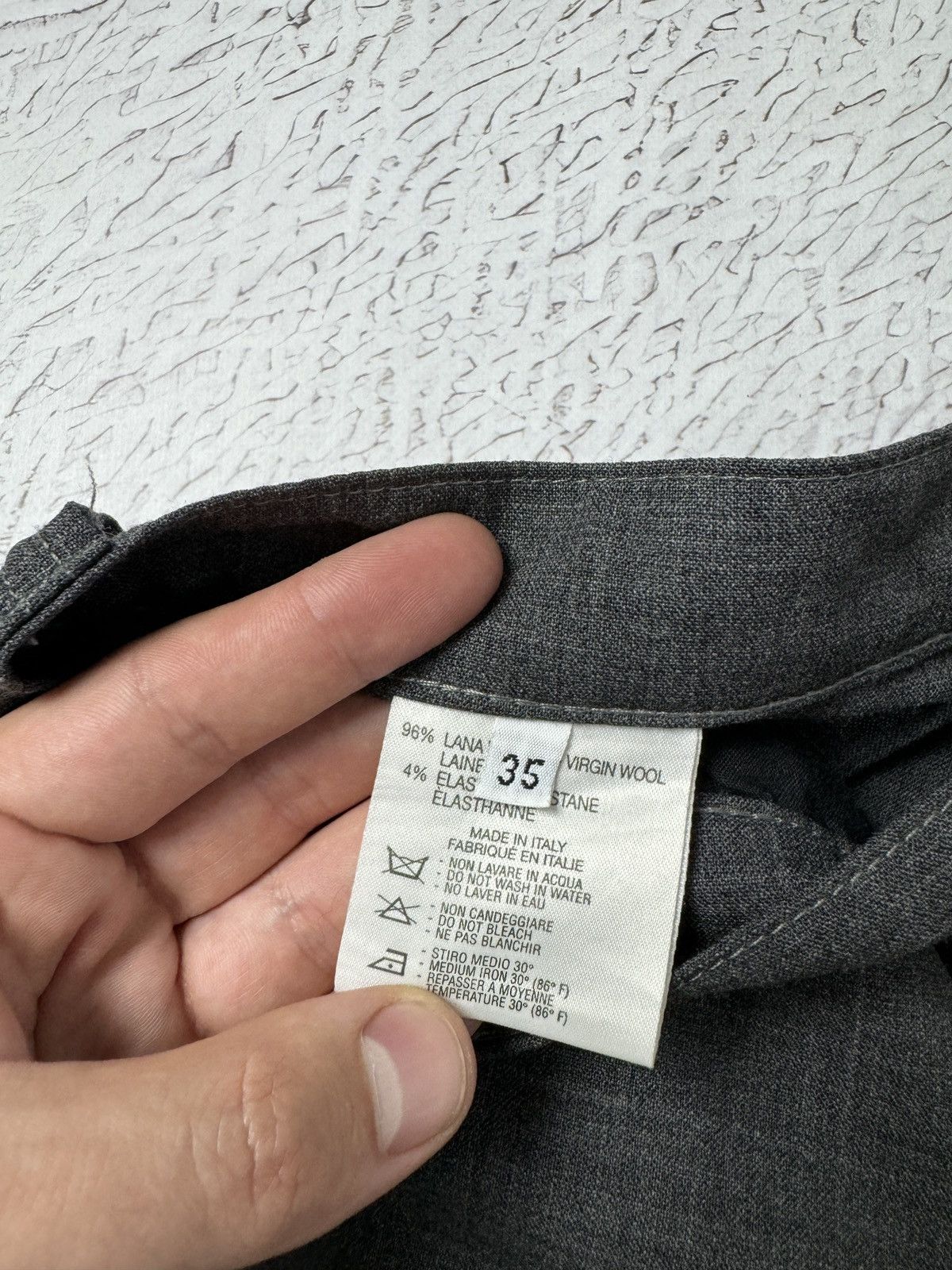 Versace Versace Classic V2 vintage grey wool casual pants logo Size US 32 / EU 48 - 9 Thumbnail