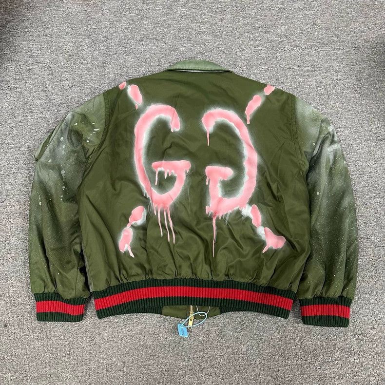 Gucci Gucci Hand-painted frost splash ink graffiti lapel jacket 2 Size US M / EU 48-50 / 2 - 1 Thumbnail