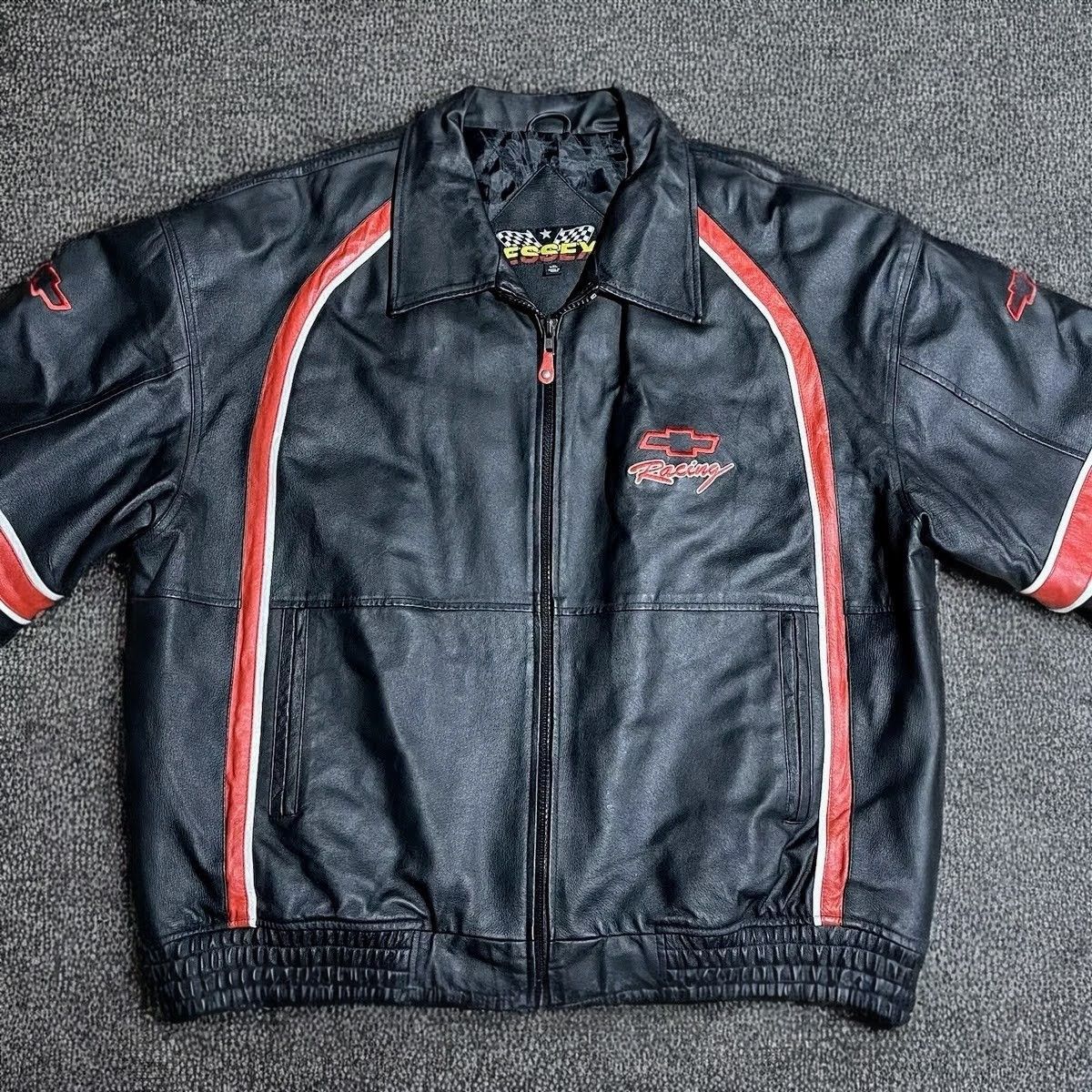 Chevrolet 🔥 CHEVROLET 🔥 RACING LEATHER JACKET RARE CHEVY STREETWEAR Size US XL / EU 56 / 4 - 3 Thumbnail